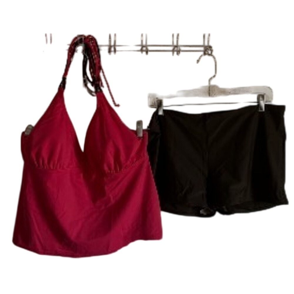 Mossimo & Merona Pink and Brown Tankini SKUW035
